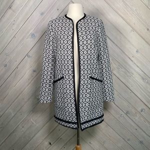 Cynthia Rowley Long Open Front Blazer